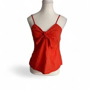 Active USA 100% Cotton Casual Going Out Cami Top Tie Up Detail Patterned Size L